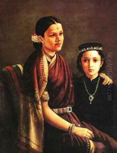 Mrs Ramanadha Rao by Raja Ravi Varma