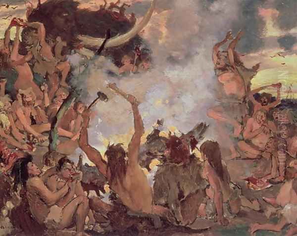 A Stone Age Feast, 1883 - view 1