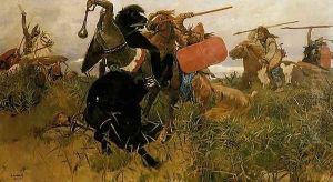 Fight of Scythians and Slavs