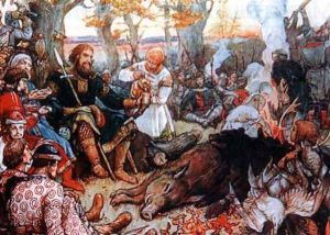 Monomakh rests after hunting