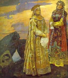 Three Tsarevnas of the Underground Kingdom (detail)