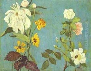 Detail Of The Fresco Of The Choir In The Abramtsevo Church 1882 by Viktor Vasnetsov