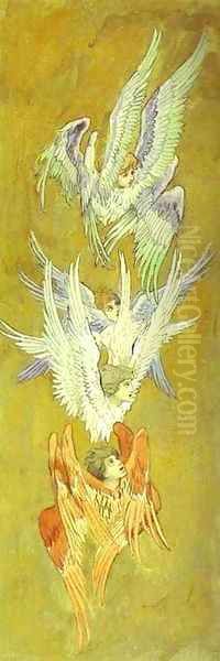 Seraphim Sketch For The Cathedral Of St Vladimir In Kiev 1885-96 - view 1