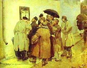 News From The Front 1878 by Viktor Vasnetsov