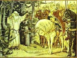 Oleg Meeting The Magus 1899 by Viktor Vasnetsov