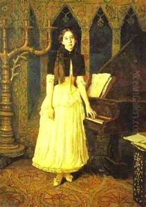 Portrait Of Elena Prakhova 1894 Portrait Of Elena Prakhova 1894