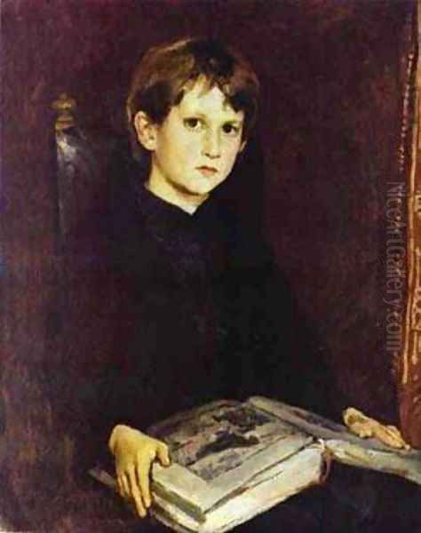 Portrait Of Michael Vasnetsov The Artists Son 1892 - view 1