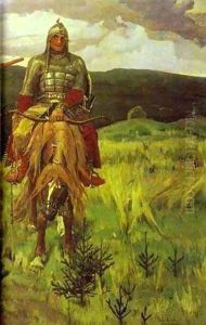 Tree Bogatyrs 1898 by Viktor Vasnetsov