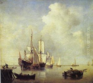 Calm Sea by Willem van de Velde the Younger