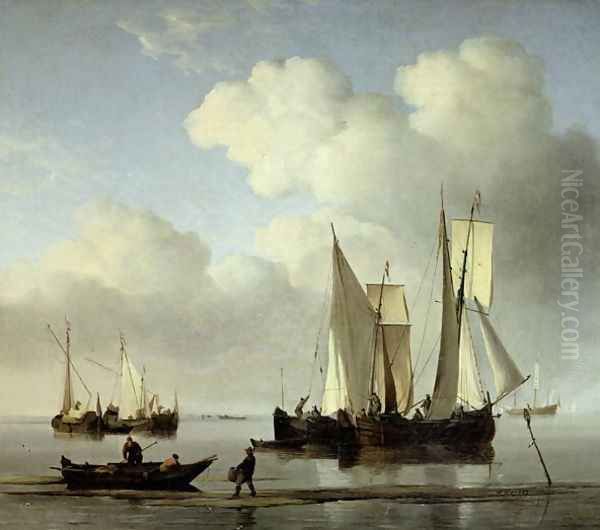 A Wijdship, a keep and other shipping in calm - view 1