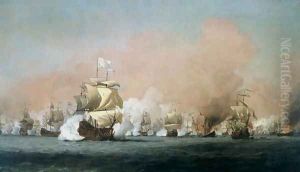 The Four Days Battle, 1st4th June 1666 The Royal Prince by Willem van de Velde the Younger