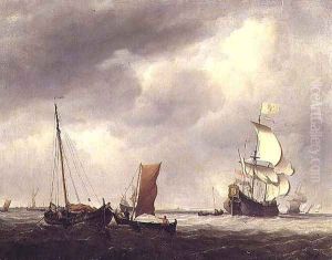 Naval Scene by Willem van de Velde the Younger