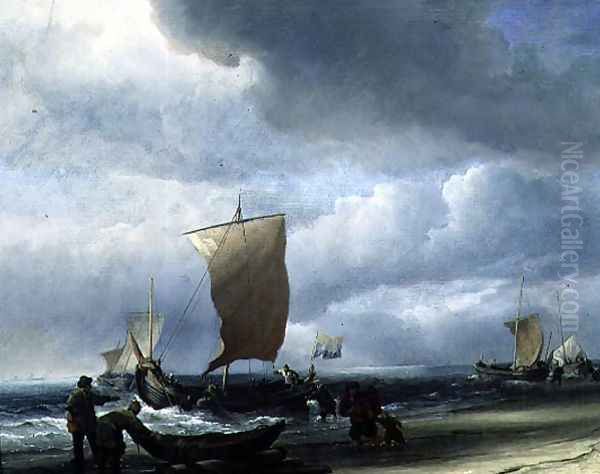 Fishing Boats Coming Ashore - view 1