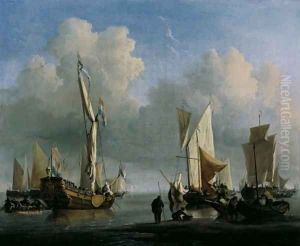 the Younger Velde Ships off the Coast 1672 the Younger Velde Ships off the Coast 1672