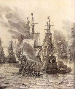 The Battle of Livorno (detail) 1654 2