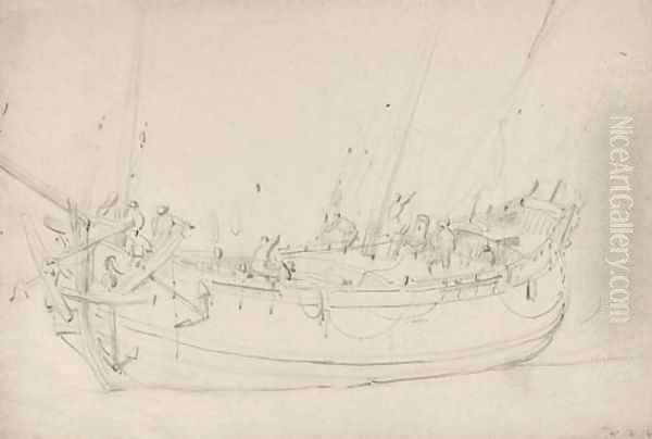 A Dutch vessel aground - view 1