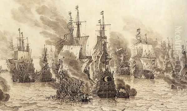 The Battle of Livorno (detail) 1654 - view 1