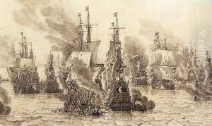 The Battle of Livorno (detail) 1654
