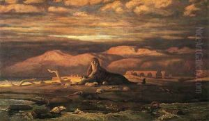 The Sphinx of the Seashore (1879-80) by Elihu Vedder