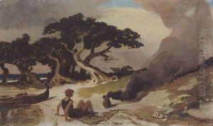 Fisherman and the Genie, c.1863 by Elihu Vedder