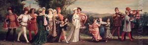 Wedding Procession 1872-1875 by Elihu Vedder