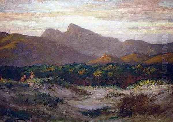 Sunset in the Tuscan Hills - view 1