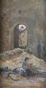Near the Lake, Monte Cologniola by Elihu Vedder