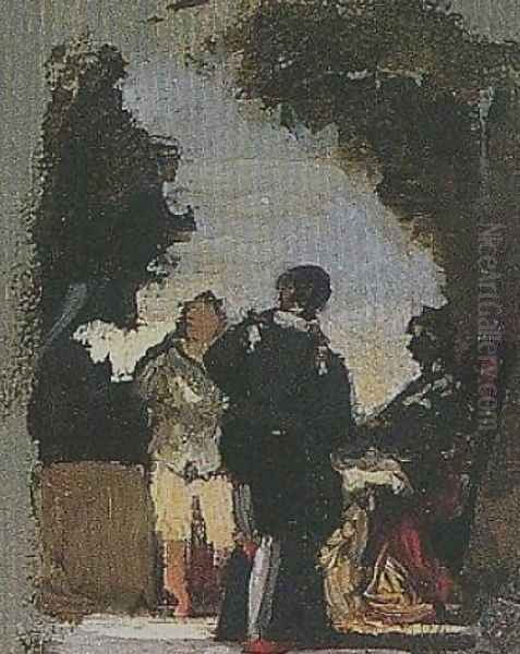 Study for the Florentine Picnic - view 1