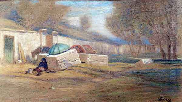 Roadside figure and Umbrella - view 1