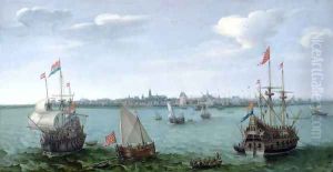 View of Hoorn (Netherlands) by Cornelis Hendricksz. The Younger Vroom
