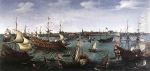 The Arrival at Vlissingen of the Elector Palatinate Frederic V by Cornelis Hendricksz. The Younger Vroom