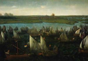 Battle of Haarlemmermeer, 26 May 1573 by Cornelis Hendricksz. The Younger Vroom