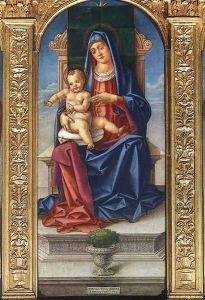Madonna Enthroned 1482 by Bartolomeo Vivarini