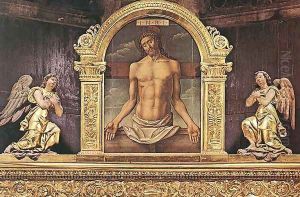 The Dead Christ 1482 by Bartolomeo Vivarini