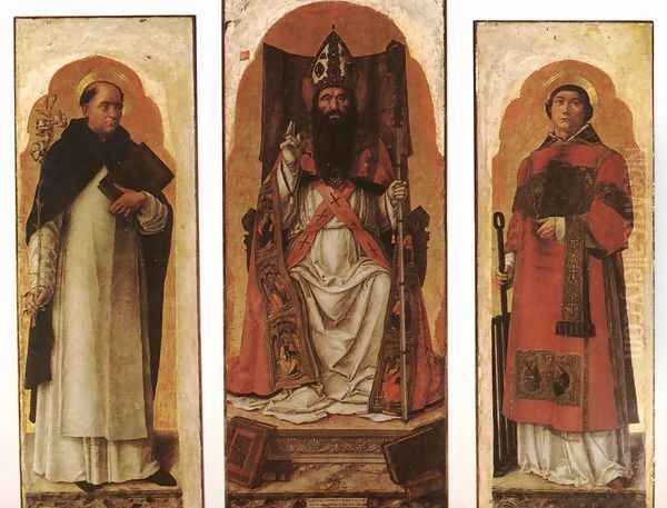 Sts Dominic, Augustin, and Lawrence 1473 - view 1
