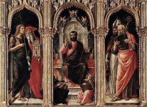 Triptych of St Mark 1474 2 by Bartolomeo Vivarini