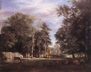 The Farm 1666 by Adriaen Van De Velde