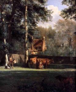 The Farm (detail) 1666 by Adriaen Van De Velde