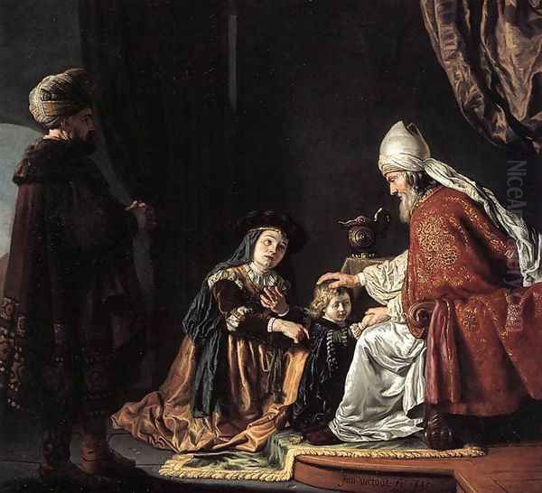 Hannah Giving Her Son Samuel to the Priest 1645 - view 1