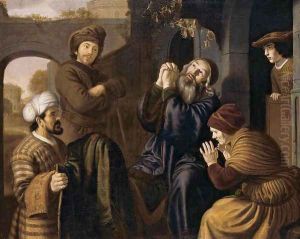 Jacob Being Shown Joseph's Robe 1651-53 by Jan Victors