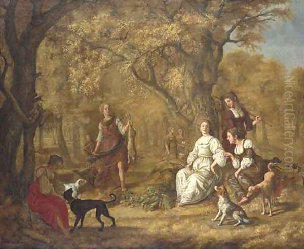 Diana and her Nymphs after the hunt - view 1