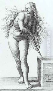 The Suicide of Lucretia 1514 by Lucas Van Leyden