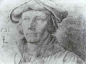 Portrait of a Man 1521 by Lucas Van Leyden