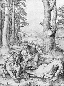 Mahomet and the Monk Sergius by Lucas Van Leyden