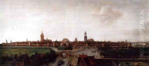 View of Delft from the Southwest by Hendrick Cornelisz. Vroom