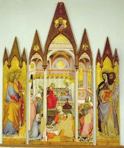 Panel from the door of the reliquary of Santa Maria della Scala depicting scenes of the Passion of Christ by Lorenzo Di Pietro Vecchietta