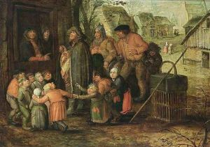 A Blind Hurdy-Gurdy Player c. 1607 by David Vinckboons I