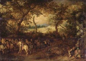 An Officer Preparing His Troops for an Ambush c. 1612