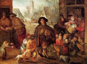 The Blind Hurdy Gurdy Player by David Vinckboons I
