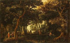 Forest Landscape with Two of Christs Miracles